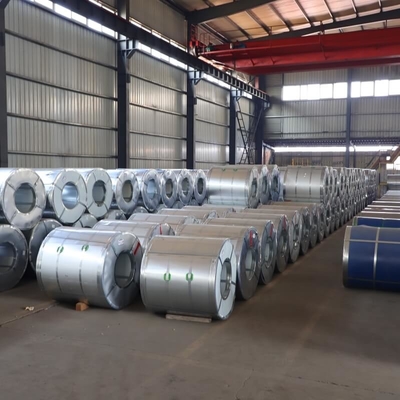 JIS रेगुलर स्पैंगल जस्ती स्टील 610mm हॉट रोल्ड स्टील इन कॉइल्स