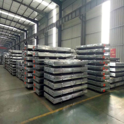 Q195 जस्ती शीट धातु छत 1250 मिमी जस्ती नालीदार पैनल