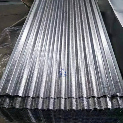 600-1100 मिमी जस्ती छत शीट एआईएसआई 14 गेज नालीदार स्टील पैनल क्राफ्ट