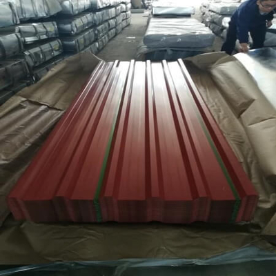 SGHC ब्लू मेटल शीट PPGI नालीदार धातु छत टाइल