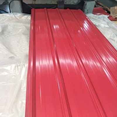30-275g/M2 रंग लेपित छत शीट 600-1100mm सफेद नालीदार धातु छत