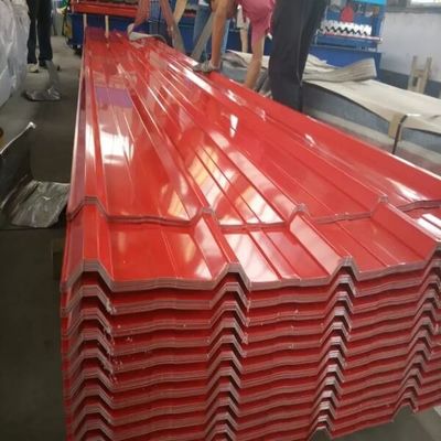 SGHC रंगीन छत शीट्स 0.3--1.0mm रंग लेपित टाइलें