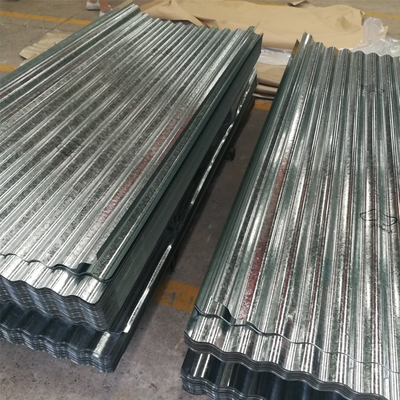 600mm-1250mm चौड़ाई गैल्वेनाइज्ड छत शीट 20-25um शीर्ष पेंट कोटिंग